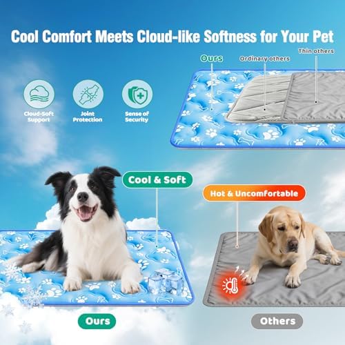 Dog Cooling Mat, Large Cooling Dog Bed Mat - Image 5