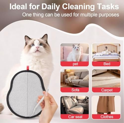Pet Hair Remover Glove for Dogs & Cats – Reusable Lint and Fur Cleaning Mitt - Image 4