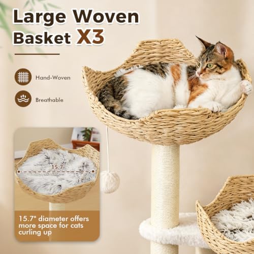 PAWZ Road Modern Cat Tree with Baskets - Image 3