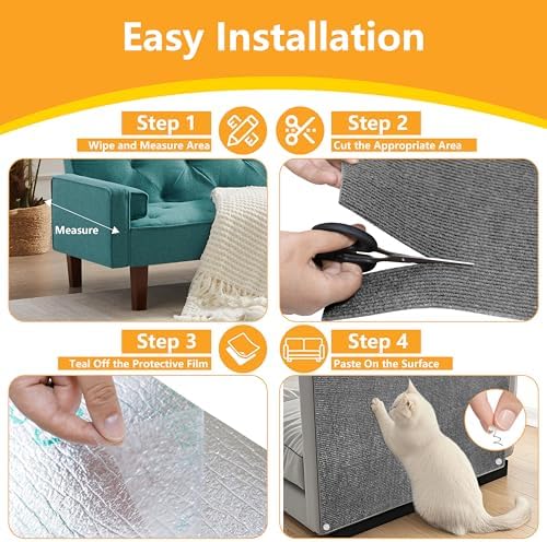 Cat Scratch Pad for Wall, Scratch Furniture Protector - Image 6