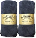 Dog Towel Pet Towel 2 Pack 16"x31" Grey Quick Drying by IEDASINGSCHOICE