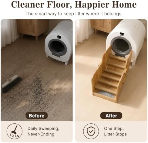 Wooden Automatic Litter Box Steps/Ramp - Image 5