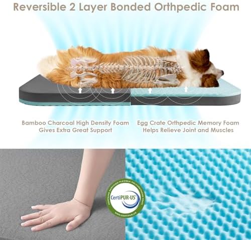 EHEYCIGA Orthopedic Foldable Human Dog Bed - Image 3