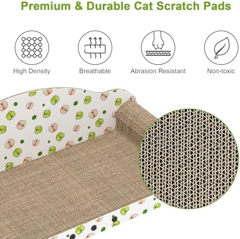 TIMHAKA 27'' Large Cardboard Cat Scratcher Bed - Image 3