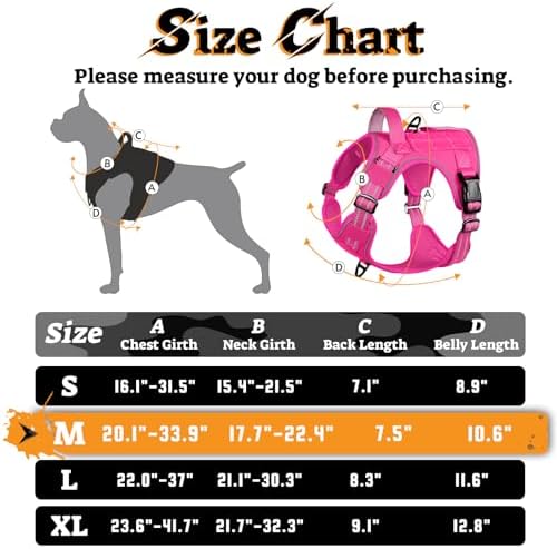 rabbitgoo Tactical Dog Harness Medium Sized, No Pull Service Pet Vest - Image 3