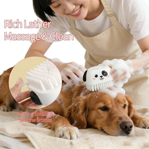 3PCS Pet Grooming Kit – Dog Bath Brush - Image 2