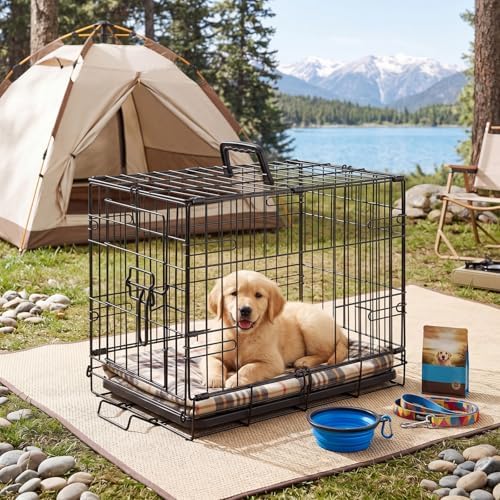 Sweetcrispy 30 Inch Dog Crate, Small Dog Cage, Foldable Puppy Pet Kennel - Image 6