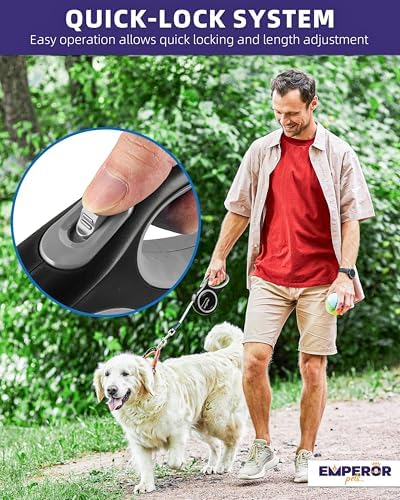 Emperor Pets Retractable Dog Leash, 26 ft - Image 3