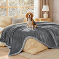 Luciphia Waterproof Bed Blanket Washable, Soft Sherpa Fleece Puppy Reversible by luciphia