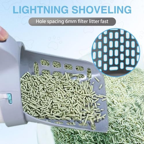 HISKI Cat Litter Scooper with Trash Container, Portable Litter Scoop Holder - Image 5