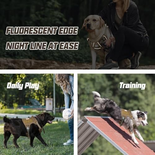 AUROTH Tactical Dog Harness for Large Dogs, Heavy Duty No Pull Pet Vest - Image 3