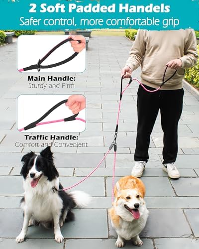 PetBonus Rope Double Dog Leash, No Tangle Dual Leash - Image 4