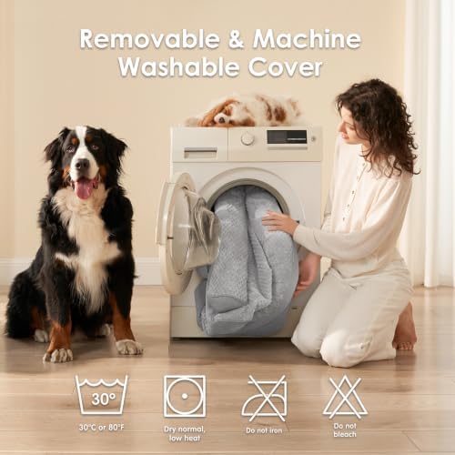 EHEYCIGA Orthopedic Dog Bed Medium Size Dogs, Memory Foam Dog Bed - Image 5