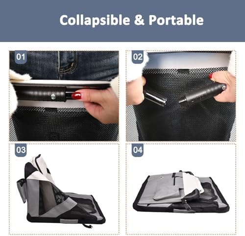 JESPET 3 Door Soft Dog Crates Kennel, Collapsible Travel Pet Carrier - Image 5