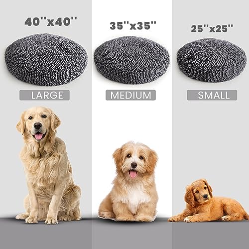 Muddy Mat® Cloud K-9 Dog Beds for Small Dogs & Cats, Soft & Relaxing Round Dog - Image 3