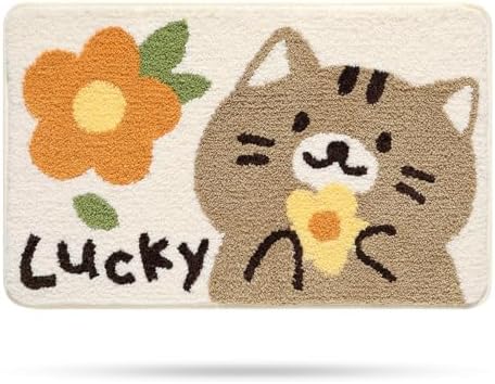 Molesun Cat Bath Mat 16x24, Soft Absorbent Microfiber Bath Rugs by Molesun