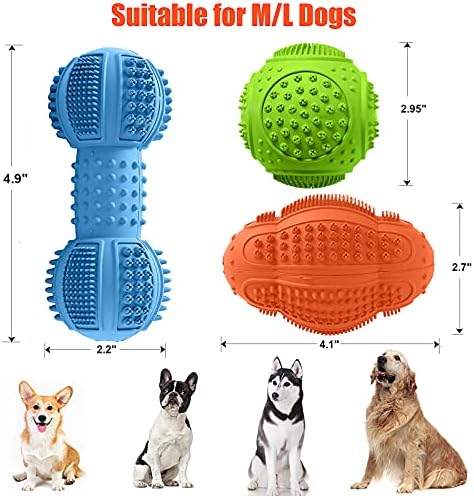 LUKITO Dog Chew Toys 3 Pack for Aggressive Chewers, Tough Toys - Image 5