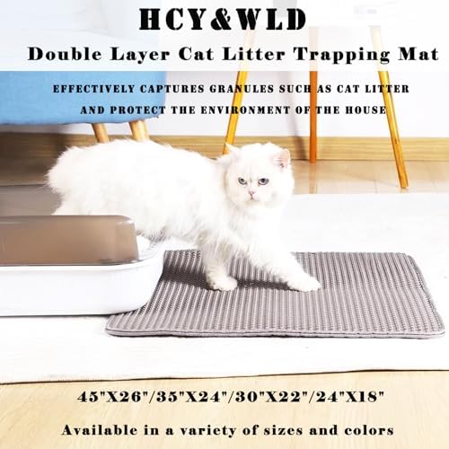 Cat Litter Mat, Honeycomb Double Layer Litter Trapping Mat - Image 2