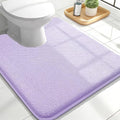 OLANLY Memory Foam Bathroom Toilet Rugs U-Shaped 24x20, Soft Mat by OLANLY