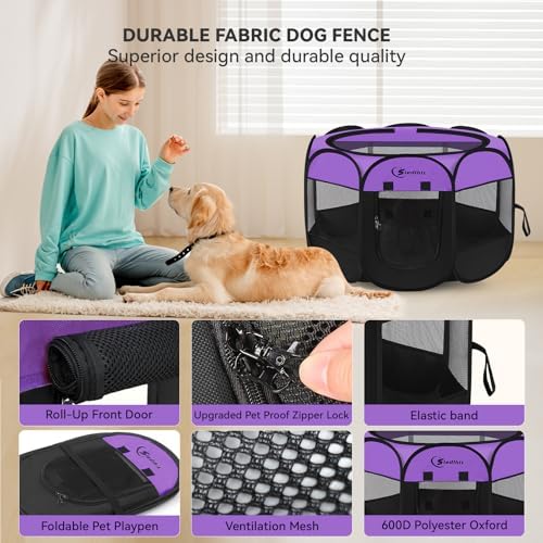 Siedihit Large Dog Playpen, Puppy Pet Playpen Indoor, Dogs Tent Crates Cage - Image 6