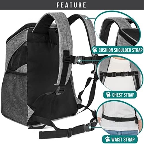 PetAmi Cat Backpack Carrier for Small Dogs and Large Cats, Airline Approved - Image 5