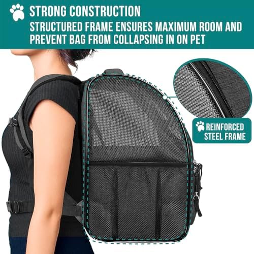 PetAmi Dog Backpack Carrier Airline Approved Cat Pet Puppy Bag - Image 6