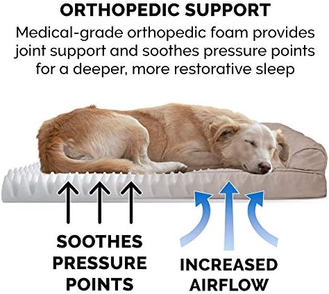 Furhaven Orthopedic Dog Bed for Large/Medium Dogs w/ Removable Bolsters & - Image 5