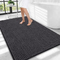 OLANLY Thick Chenille Large Bathroom Rugs Mats 40x32, Dark Grey by OLANLY