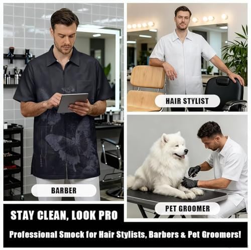 Men’s Pet Barber Jacket, Professional Design Water & Hair Proof - Image 5