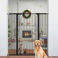 51" Extra Tall Cat Gate for Doorway Auto Close Encrypted Cat Gate 30"-49.27" by PamperYourPet