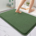 OLANLY Memory Foam Bathroom Rugs 36x24, Absorbent Bath Mat, Olive Green by OLANLY