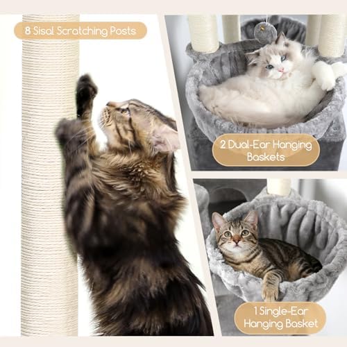 Globlazer 82in Extra Large Cat Tree Tower - Image 4
