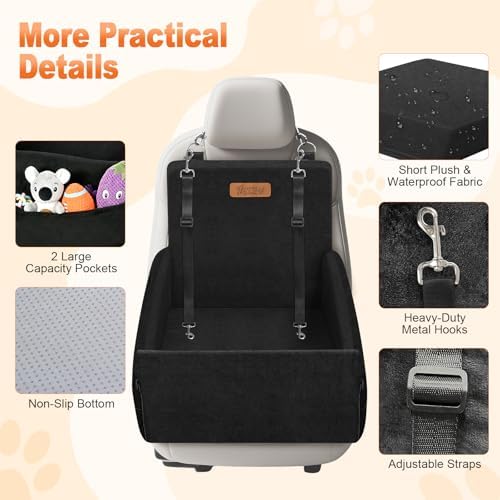 Elevated Dog Car Seat for Small and Medium Dogs Up to 35 lb - Image 6