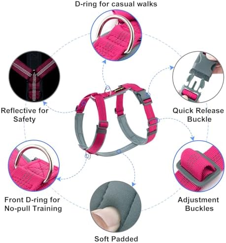 Plutus Pet No Pull Dog Harness, Adjustable Nylon Harness - Image 2