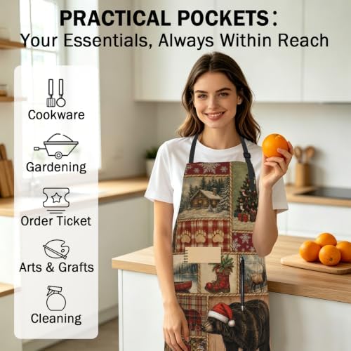 Art Apron with Pocket for Women Men - Image 6