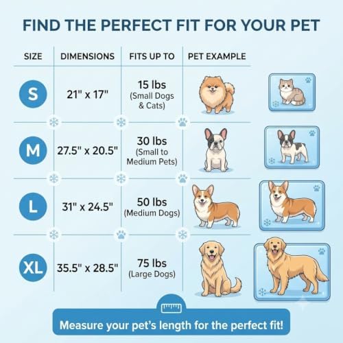 Dog Cooling Mat for Summer, Self Cooling Ice Silk Pet Bed Mat for Crate - Image 6