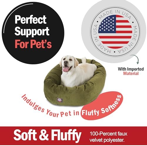 Majestic Pet Micro Velvet Dog Bed, 40 Inch Large - Image 2