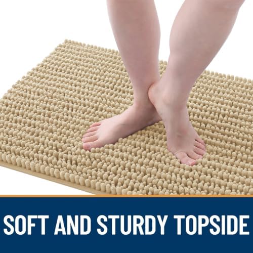 OLANLY Dog Door Mat for Muddy Paws 48x30, Ultra-Absorbent Chenille Mud Mat - Image 3