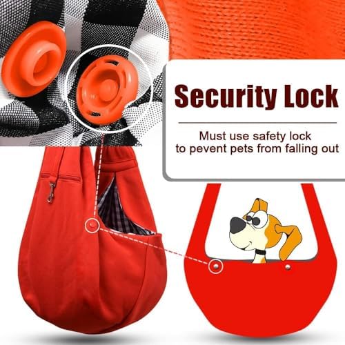 Tomkas Small Dog Cat Sling Carrier Puppy Purse Travel Wrap Soft Crossbody Pet - Image 4