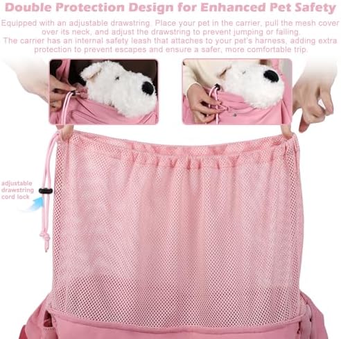 Dog Sling Carrier for Dogs & Cats, Fits 7–18lbs, Lightweight Pet Carrier Bag - Image 7