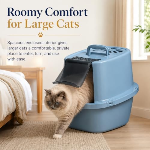 Hooded Cat Litter Box Large, Enclosed - Image 2