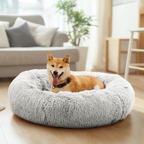 DUMOS 37.4 Inch XL Donut Dog Bed - Image 2