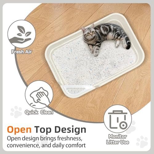 Extra Large Litter Box with Low Entry, Jumbo Cat Litter Box - Image 6
