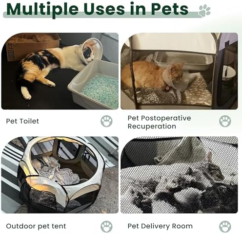 Love's cabin Pet Puppy Dog Playpen, Small Dog Tent Crates Cage Indoor/Outdoor - Image 4