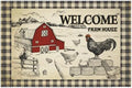 Giwawa Farmhouse Rooster Bath Rug Country Chicken Shower Rug Absorbent Bath by Giwawa