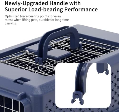RIZZRAI Dog Carrier for Cats & Small Dogs: Airline-Friendly Travel Crate - Image 3