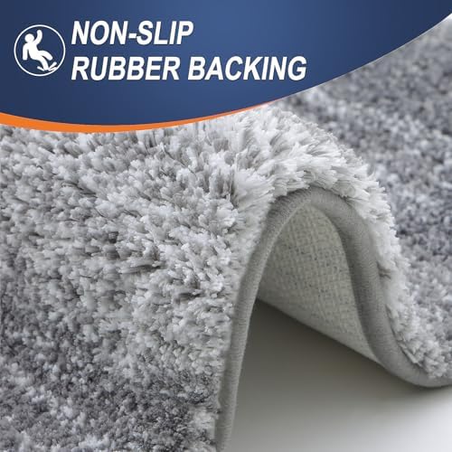 OLANLY Bathroom Runner Rug 70x20, Extra Soft Absorbent Microfiber Bath Rugs - Image 5