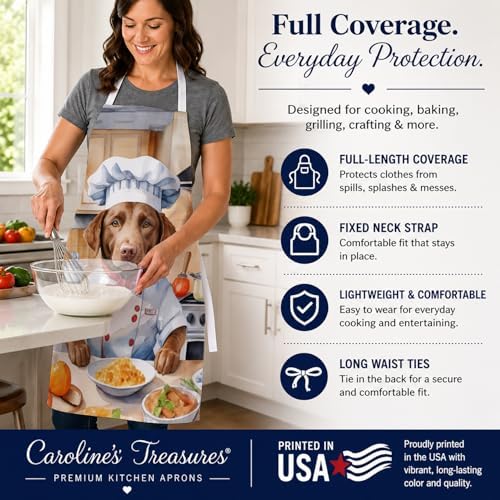 Caroline's Treasures Chesapeake Bay Retriever The Chef Apron Cooking Kitchen - Image 4