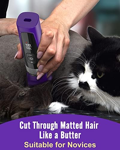 oneisall Cat Clippers for Matted Hair, 5-Speed Quiet Cat Grooming kit - Image 2