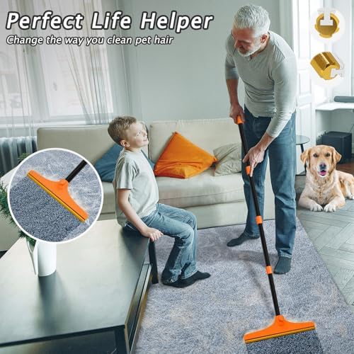 Carpet Rake for Pet Hair Removal Tool, Dog Cat Hair Remover for Furniture - Image 2